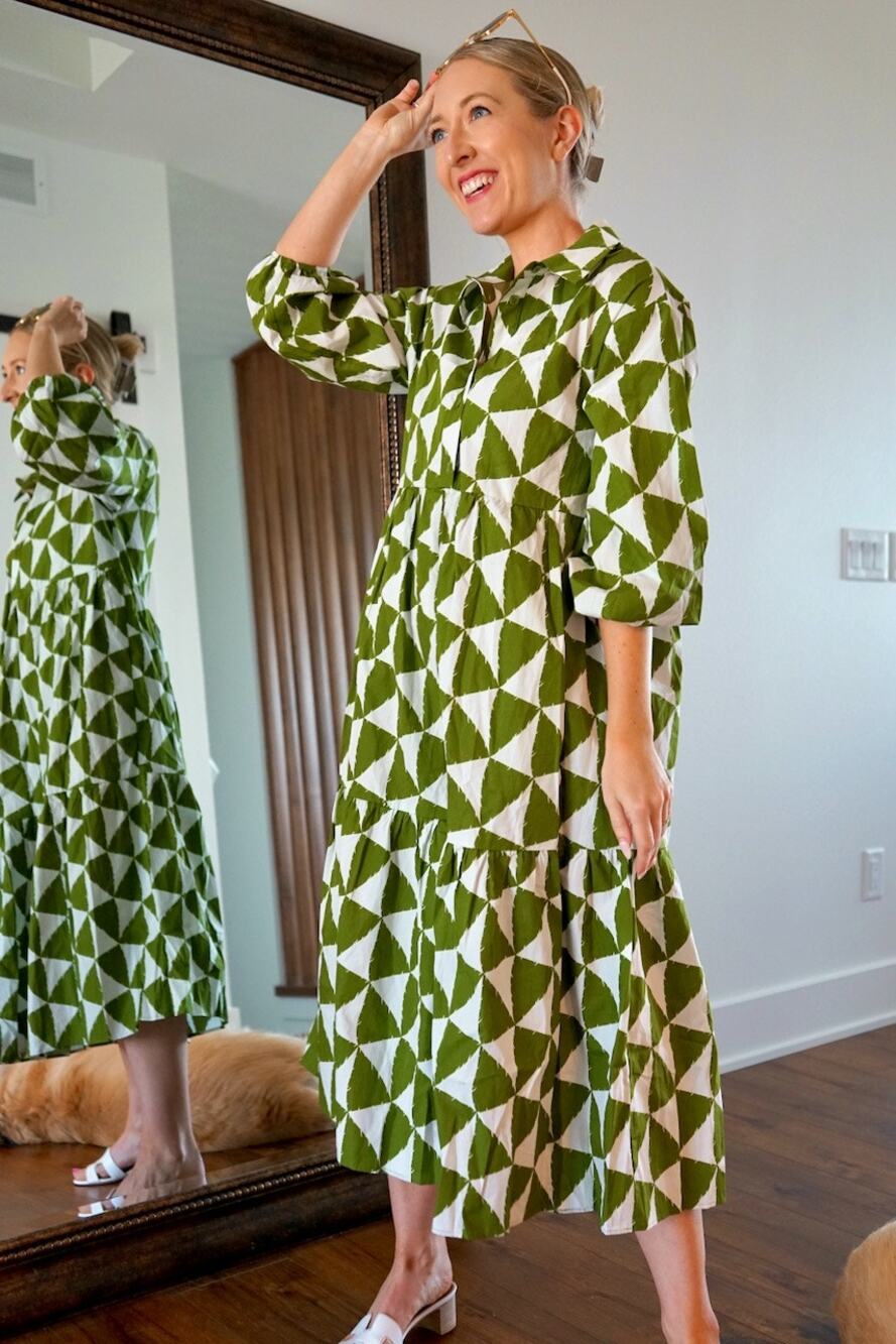 Anthropologie Maeve Bettina Tiered Shirt Dress